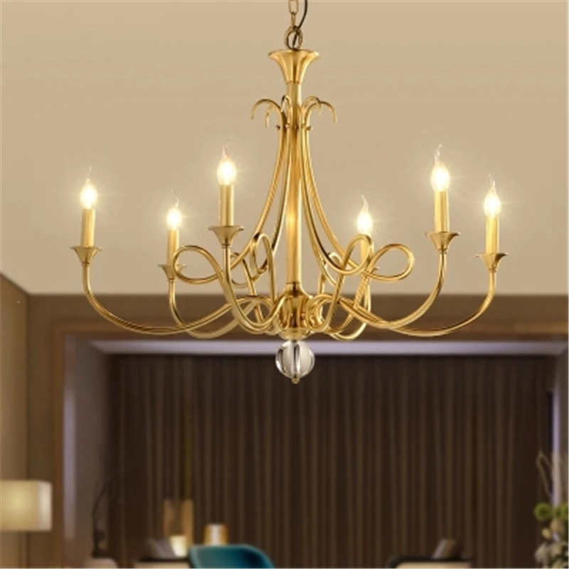 

Modern LED Chandelier 100% Copper Custom Living Room Chandelier Bedroom Lighting Interior Decor Hanging Lamps Kitchen Fixtures