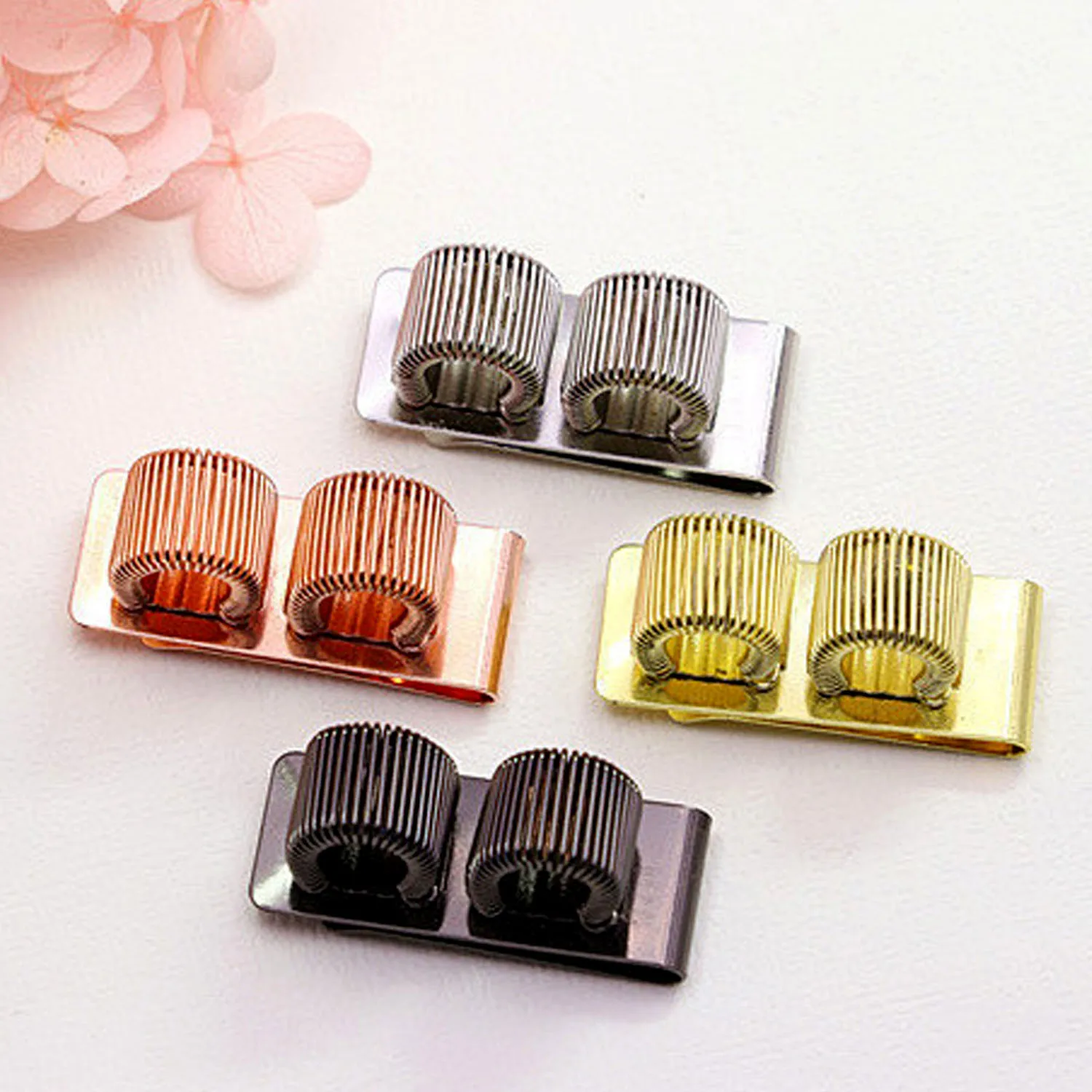 

Behogar 2 PCS Metal Dual Slots Pen Holder with Pocket Clip for Doctors Nurses Pilots Yard Managers Office
