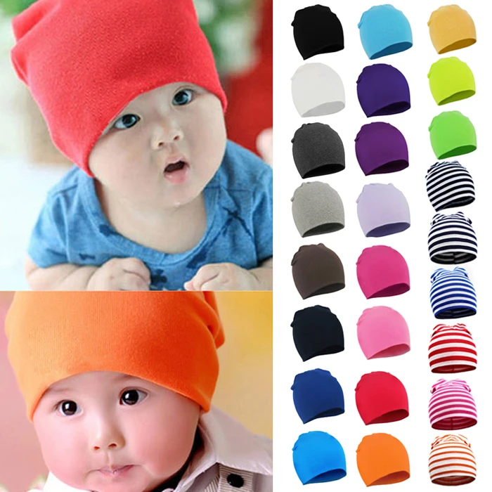 

2018 Fashion Style New Unisex Boys Girls Beanies Caps Toddler Enfant Cotton Soft Cute Hat Cap Beanie Children Skullies 20 Colors