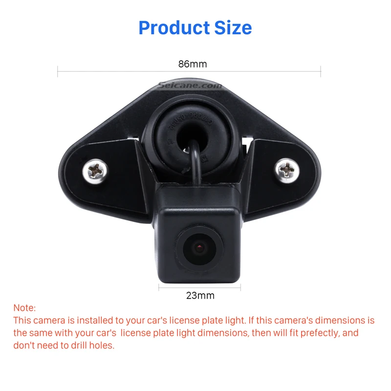 Tanie Seicane Parking samochodowy Backup kamera tylna do 2012 2013 Subaru Outback wodoodporna noktowizor HD przewodowy ukryty