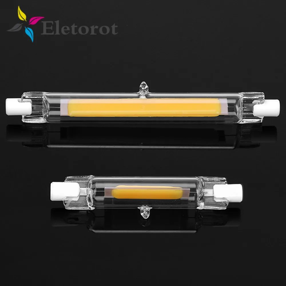 

LED R7S Glass Tube 118mm 78mm Light For Replace Halogen Lamp 4W 8W COB 220V 230V 240V Energy Saving Powerful R7S LED Bulb