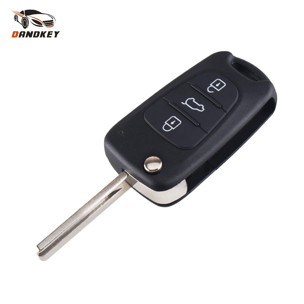 

Dandkey 20X 3 Button For Hyundai Avante I30 IX35 Kia K2 K5 Sorento Sportage Picanto Flip Folding Remote Key Shell Case key shell