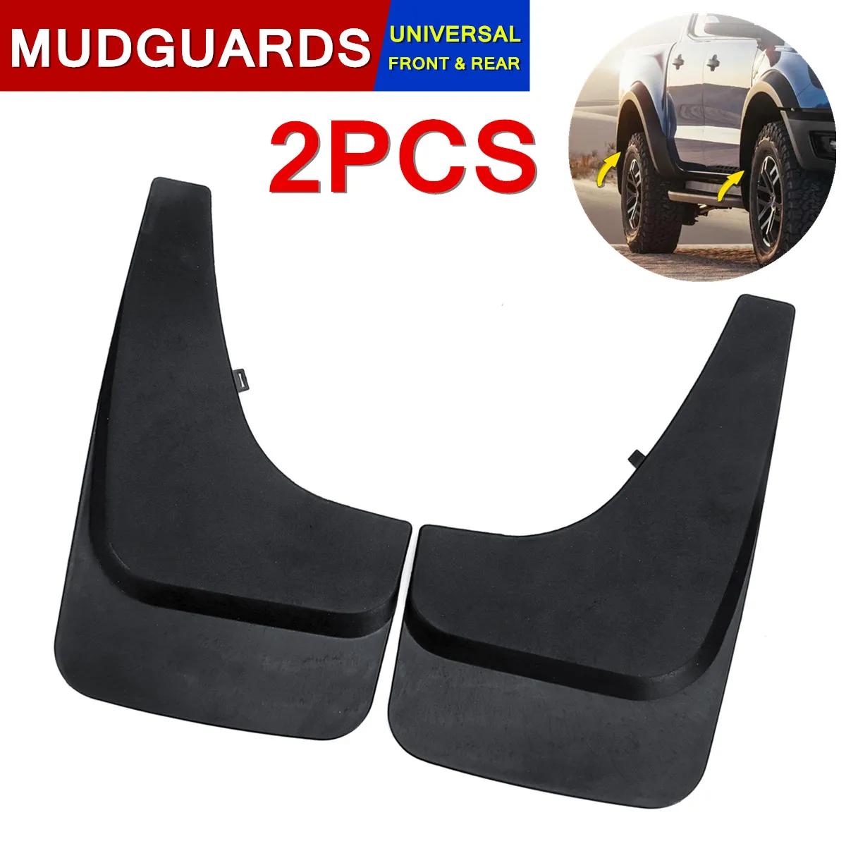 2Pcs Universal Front Rear Car Mud Flaps Splash Guards Fenders Mudguard For Pickup Plastic 25x41x1.5cm Replacement Exterior Parts 2Pcs Universal Front Rear Car Mud Flaps Splash Guards Fenders Mudguard For Pickup Plastic 25x41x1.5cm Replacement Exterior Parts