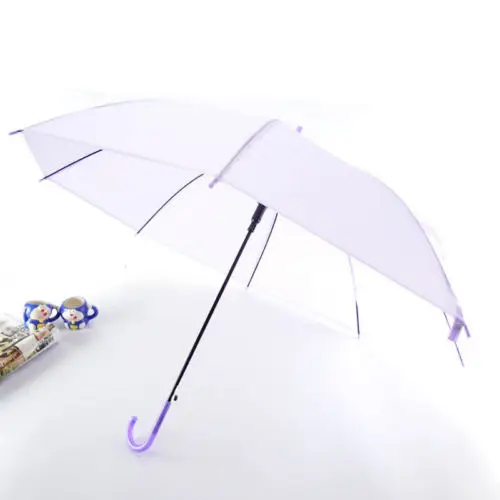 

Colorful Transparent Automatic Women Umbrella Clear Rain Umbrella Cherry Blossom Mushroom Apollo Umbrella Favor Waterproof