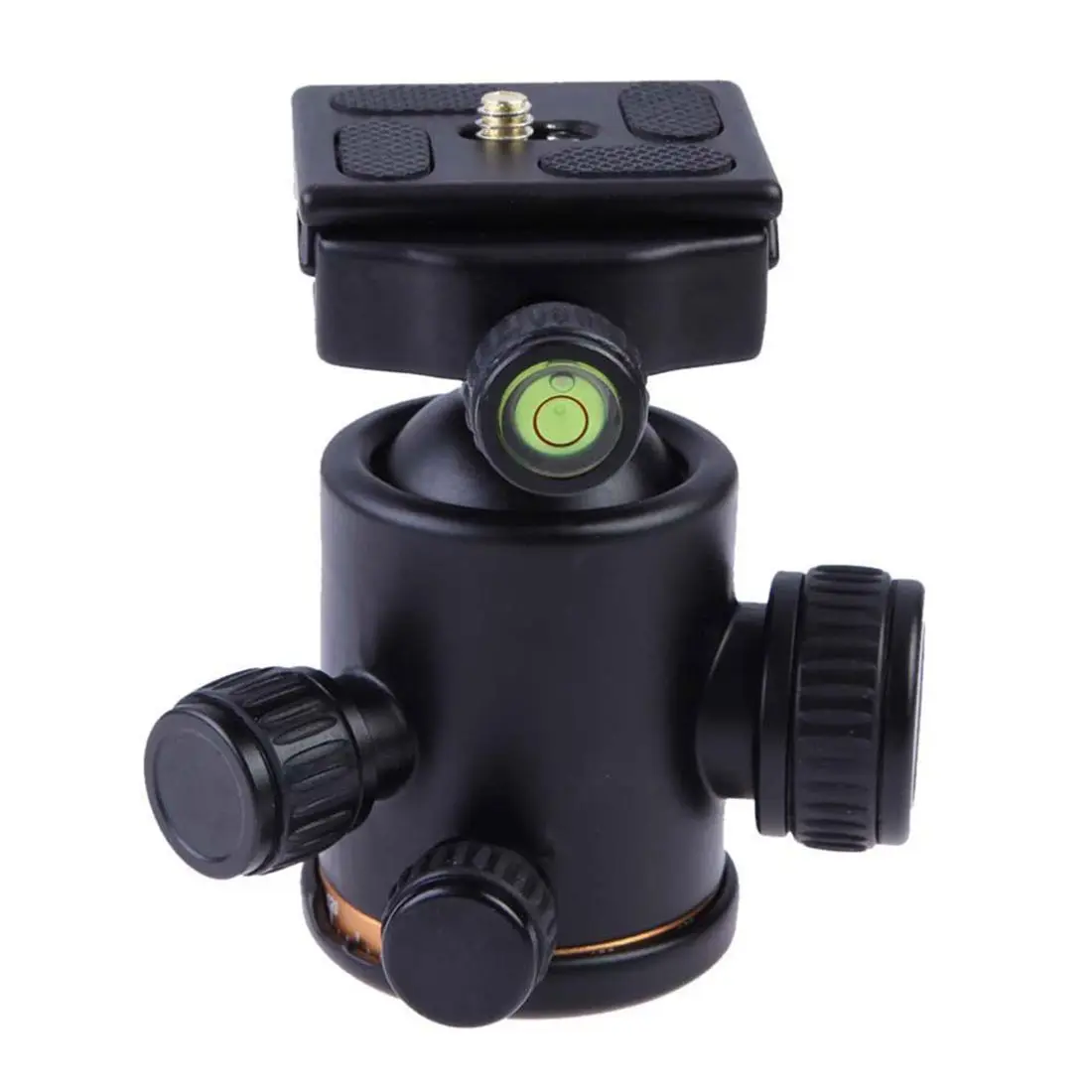 

Aluminum Tripod Ball Head Ballhead With Quick Release Plate(Black)