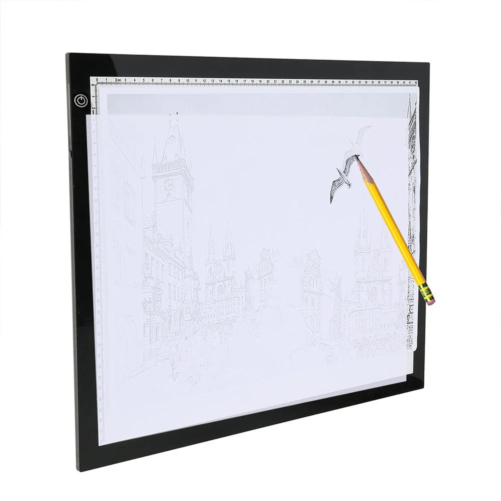 

A3 Portable Lightweight Ultrathin 3 Levels Or Stepless Adjusted Stencil Tracing Board LED Light Box Digital Drawing Art Design