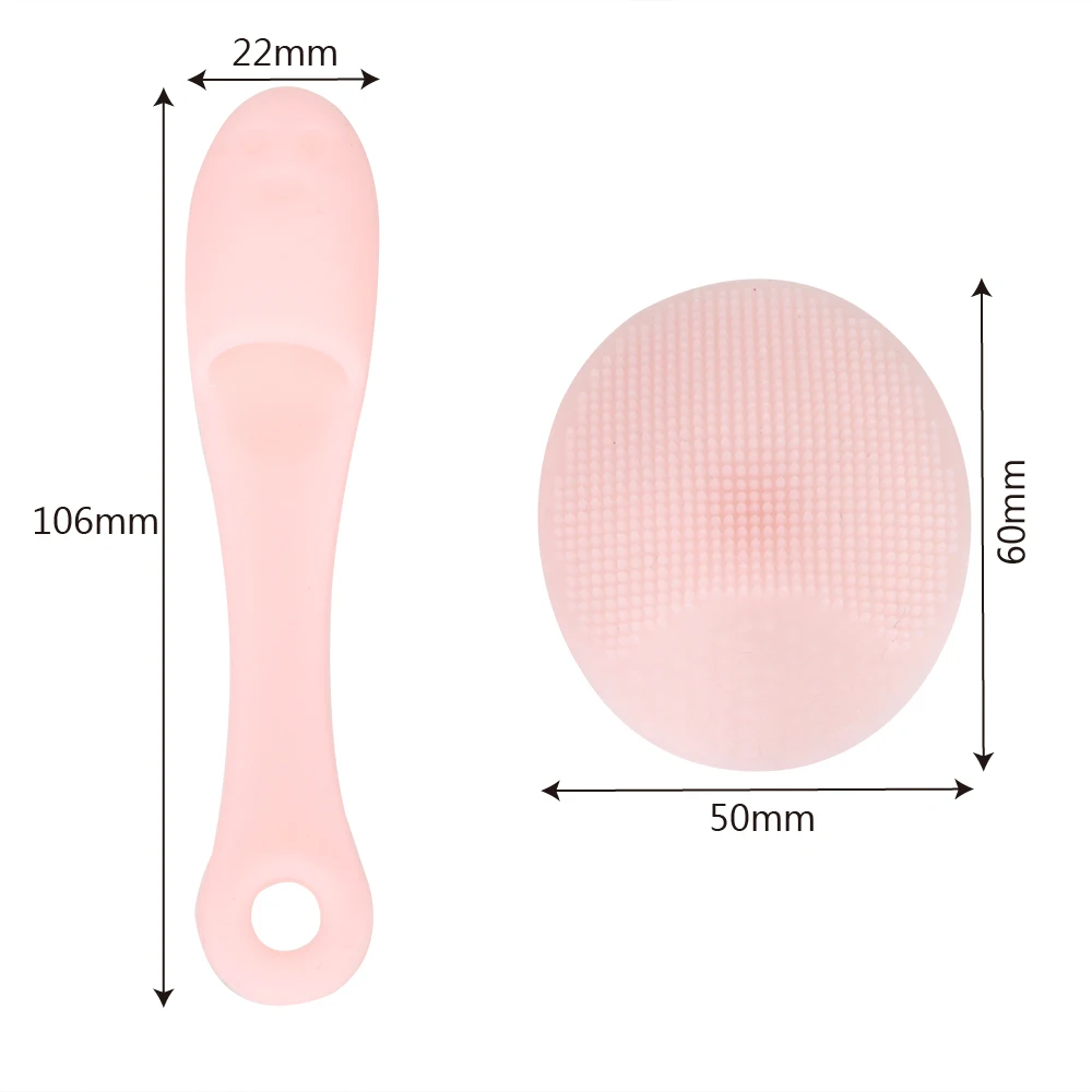 2 шт./компл. отшелушивающая щеточка для лица Мягкий Гладкий чехол из силикона спа-скраб очищающее средство для очистки колодки
