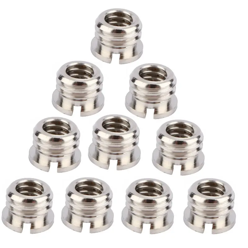 

10pcs Female 1/4 to Male 3/8 Convert Copper Screw Adapter for Tripod Monopod Ballhead DSLR SLR Camera Accessories Hot Sale 2019