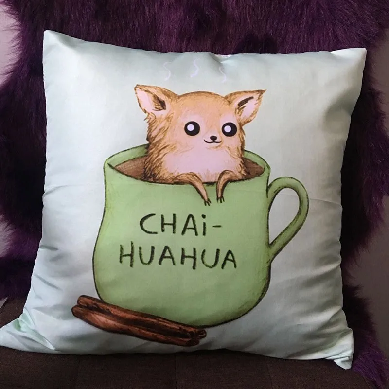 

Funny Animals Anatomy cushion cover lovely dogs printed Dachshund pug Chihuahua home decorative pillow case 45x45cm pillowcase