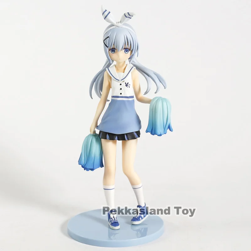 Является ли заказ кроликом? Kafuu Chino Cheer leader Ver. 1/7 Масштаб ПВХ фигурка Коллекционная