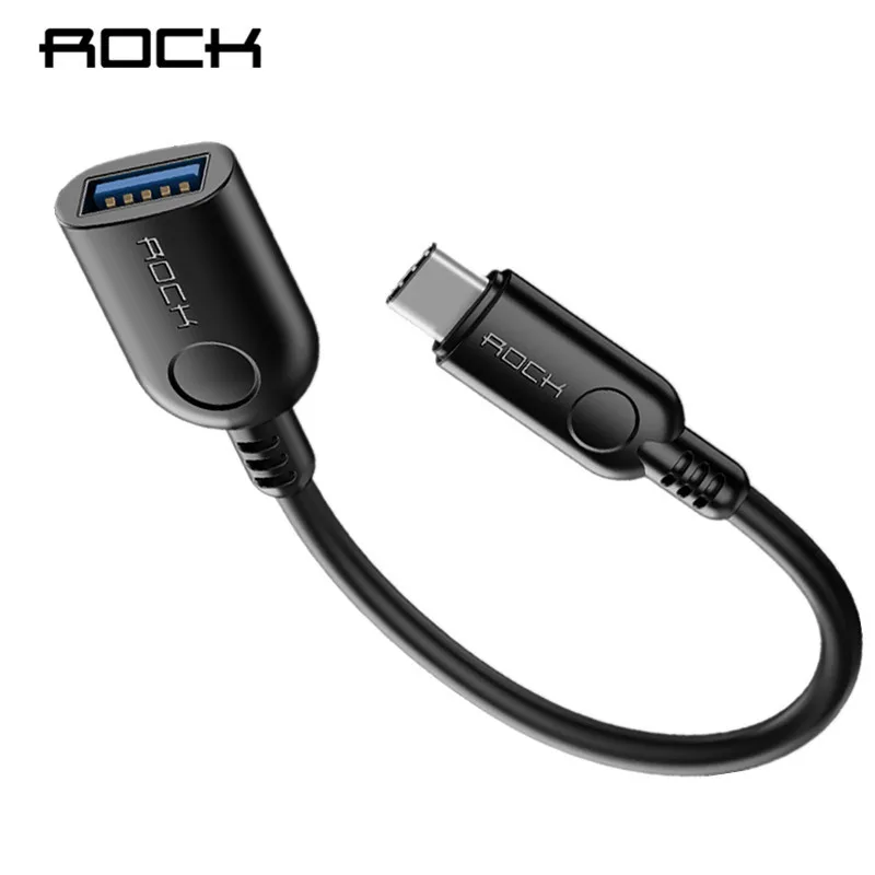 

Rock USB C to Usb 3.0 Otg Converter For Macbook Pro Type C to Usb Female Cable Usb-C Type-C Otg Adapter For Samsung S9 Huawei LG