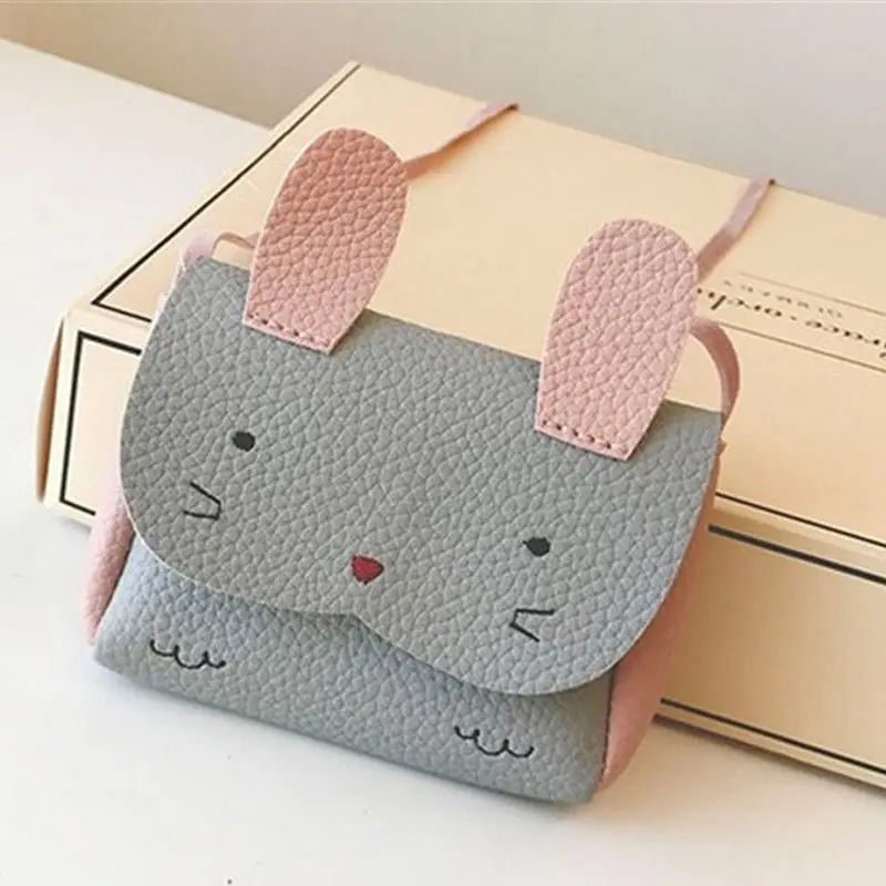 Новинка, брендовая модная детская сумка через плечо с кроликом для девочек, милые сумки через плечо для хранения животных, сумки-мессенджеры, детские подарки