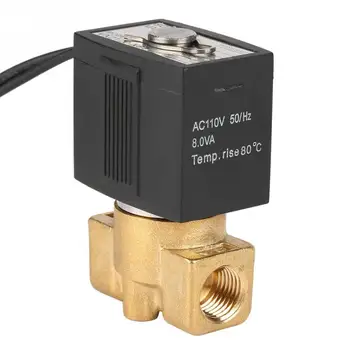 

Hot 0-1.0MPa 110V G1/4 inch 2 Way Direct Acting Normally Closed Solenoid Valve Electric Magnetic Valve functional