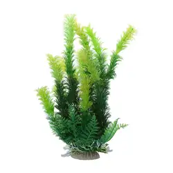 Аквариумная керамическая основа 9,8 "80 г Высота пластик водное растение зеленый