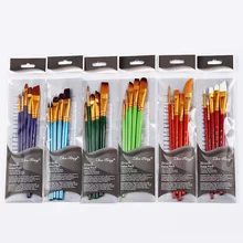 5 шт./компл. Многофункциональный акварель кисти разных головка нейлоновые кисти для рисования набор для масла акриловая заколка Краски ing школьные товары для рукоделия