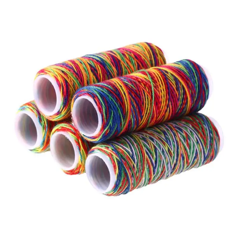 

5pcs Hand Stitched Denim Thread Line DIY Sewing Thread for Bags Jeans