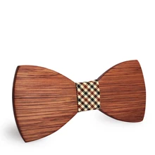 Простой Для мужчин костюм деревянный галстук-бабочка галстук для мальчишник Для мужчин строгая Деловая одежда галстук Костюмы аксессуары