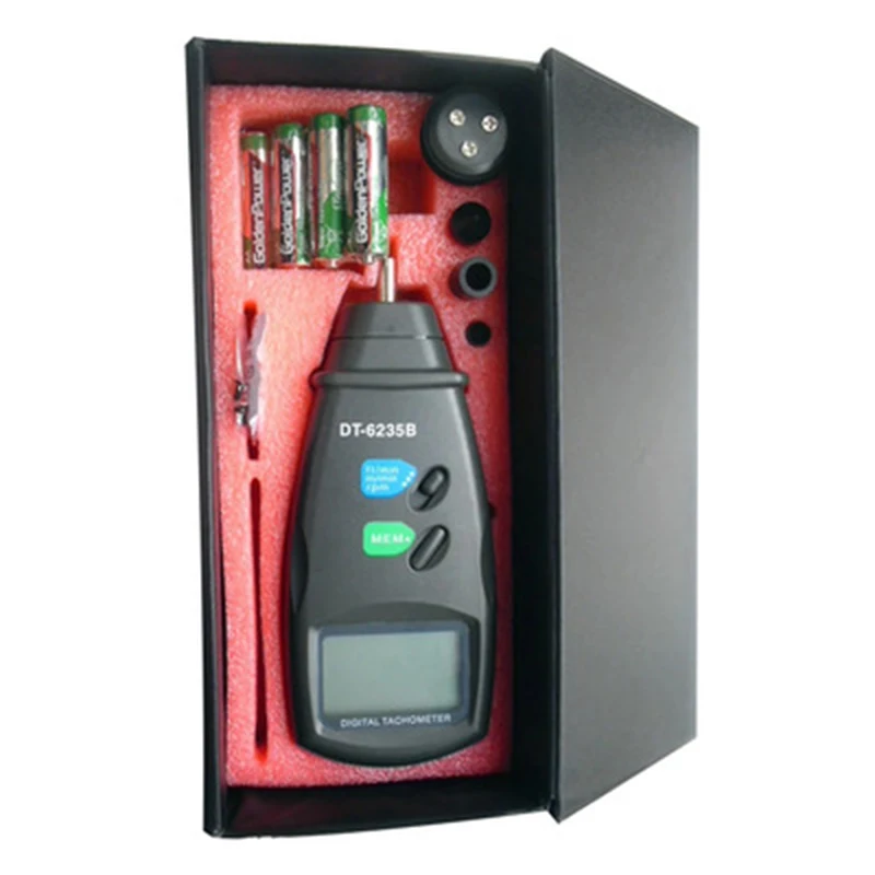 

Tachometer Diagnostic Tool Optoelectronic Digital Photo Laser Contact Tachometer Speed RPM Meter Tester Surface Speed Meter