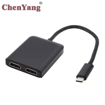 

Chenyang Dual HDMI 4K 30HZ to USB-C USB 3.1 Type C Adapter for Laptop & Monitor HDTV
