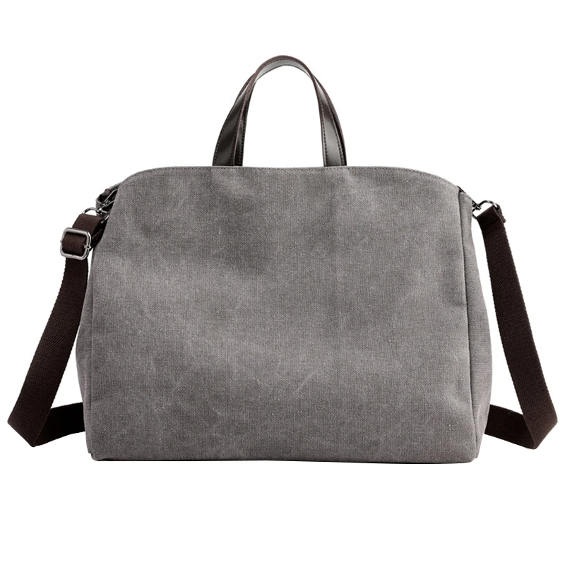 

Canvas Bag Women Handbag Solid Zipper Design Casual Shoulder Bags For Female Crossbody Bag Messenger Bags