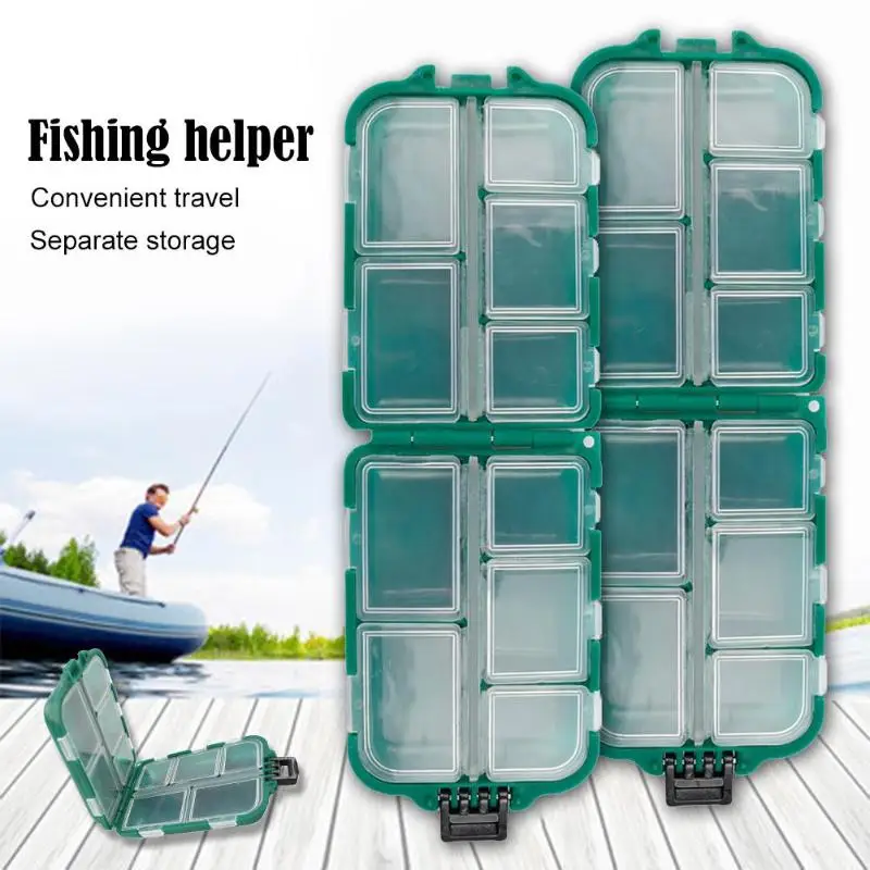Multi-grids Waterproof Fishing Tackle Boxes Lure Bait Hook Storage Case Outdoor Fishing Tackle Boxes Fishing Tools