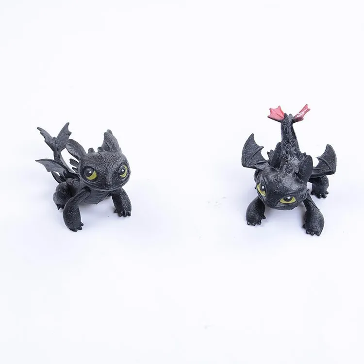 

Hot Mini How To Train Your Dragon 3 PVC Toothless Model Toys Night Fury Toothless Cartoon Movie Anime Action Figure Toys For Kid