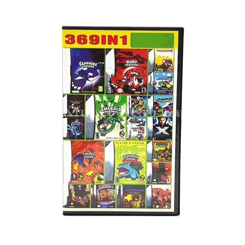 

Super 369 in 1 Video Game Compilation Cartridge Card for 32 Bit Game Console English Language US/EU General Version