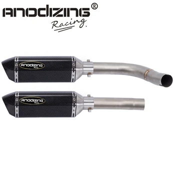 

Motorcycle Exhaust Muffler Middle Link Pipe Connection Pipe Slip-On For YAMAHA YZF-R1 YZF R1 2009 2010 2011 2012 2013 2014