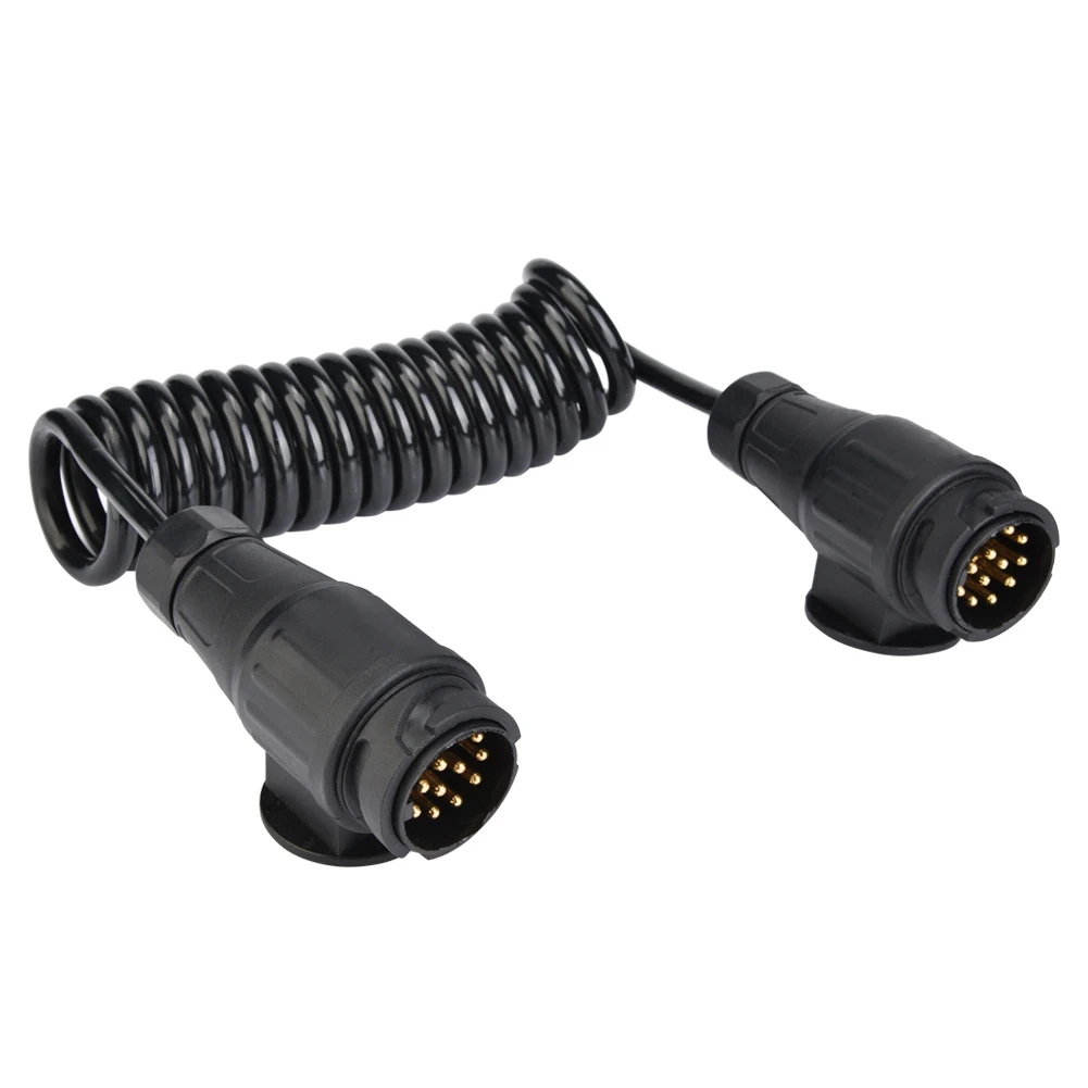Европа 13 Pin прицеп разъем проводки пружинный кабель разъем адаптера для прицепа караван мощность прицеп или фонари для каравана