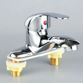 

Hot Chrome Bathroom Basin Tap Single Handle Double Couplet Lift up Spout Sink Bath Mixer Faucet Water Tap with Fixings