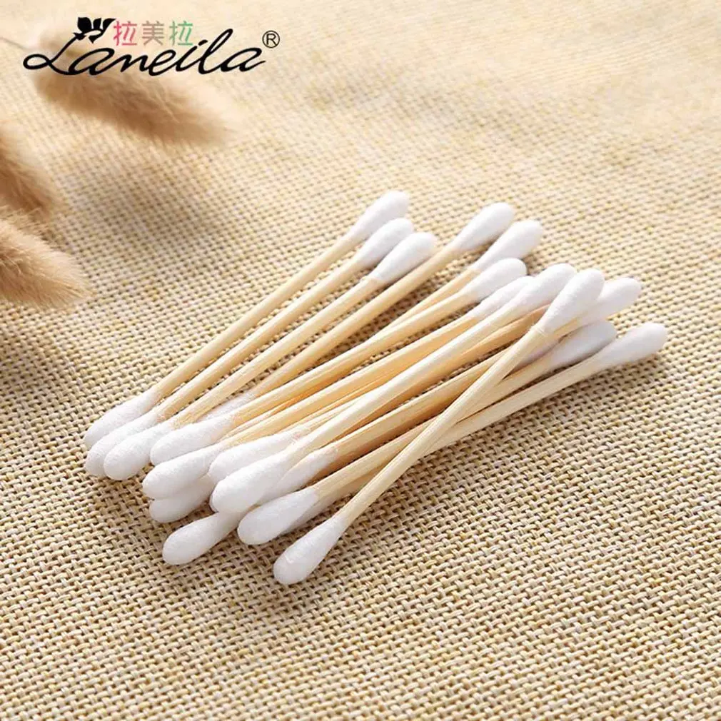500pcs/box Natural Cotton Swabs Double Head Wood Sticks Nose Ears Cleaning Cosmetics Health Care Cotton Buds 500pcs/box Natural Cotton Swabs Double Head Wood Sticks Nose Ears Cleaning Cosmetics Health Care Cotton Buds