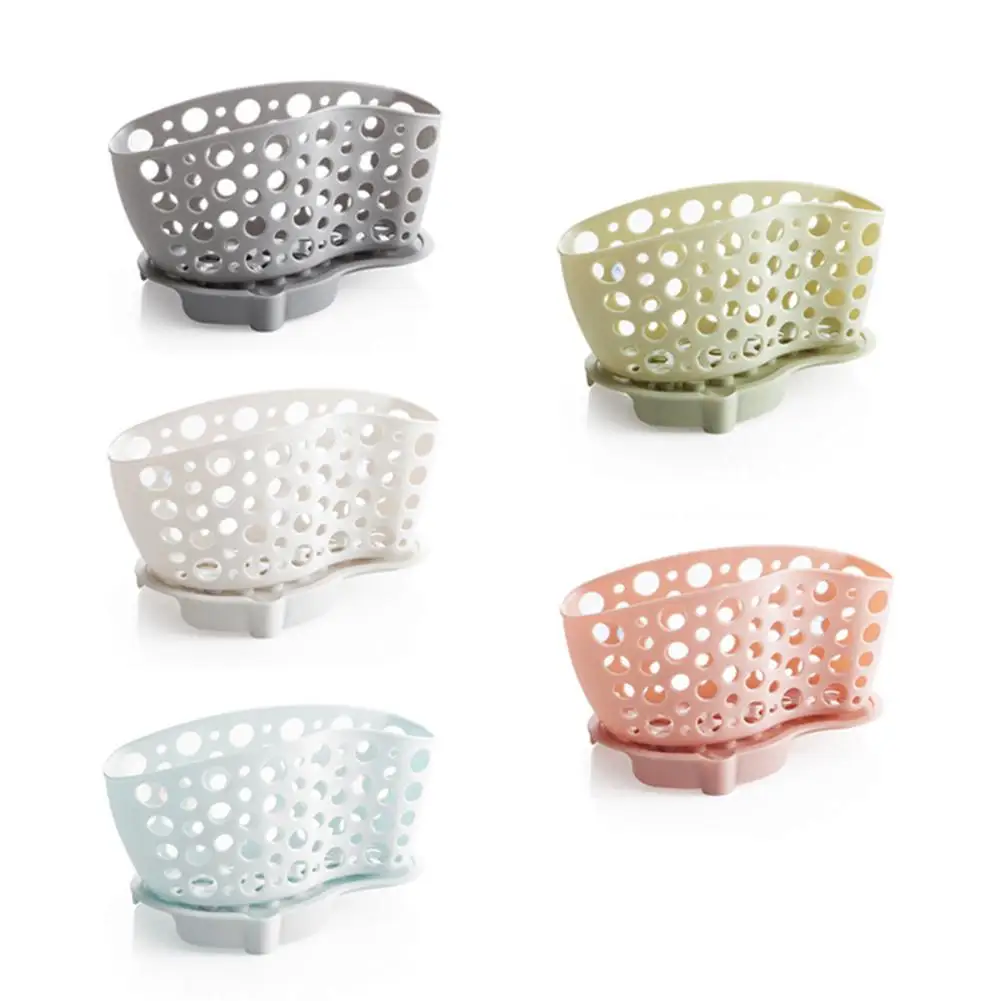 

AsyPets Split Type Storage Rack for Bathroom Towel Soap Sponge Drain Shelf Kitchen Organizer