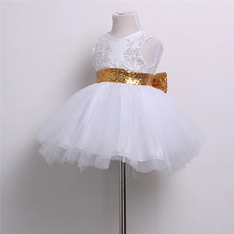 Летнее Детское платье для маленьких девочек платья-пачки из тюля без рукавов с цветочным рисунком и блестками для свадебного торжества, От 0 до 10 лет