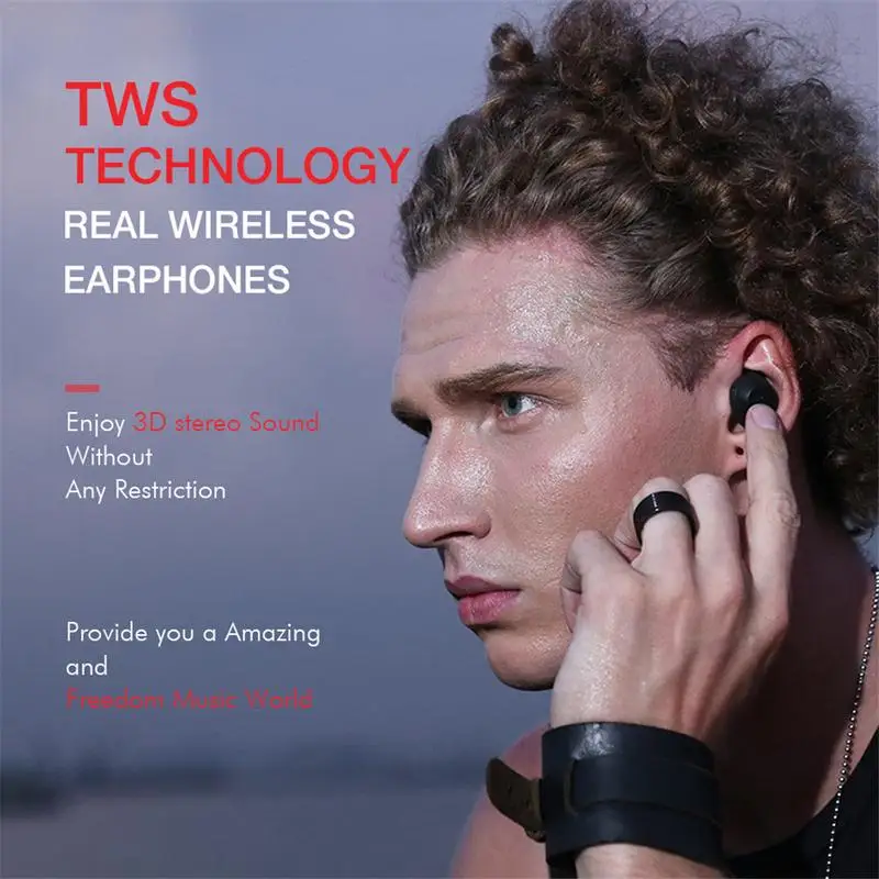 11.11 HAVIT TWS Bluetooth Earphone True Wireless Sport Earphone Waterproof Stereo Earbuds With Microphone for Handsfree Calls G1