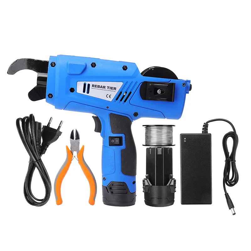 

Automatic Cordless Strapping 8mm-34mm EU Plug Rechargeable Electric Rebar Tying Machine Tool Set For Building Project Rebar Tier