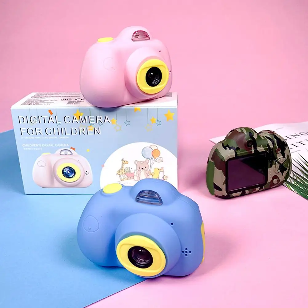 

Children Cute Animal Toy Camera Mini Digital Camera Small SLR Double-Lens Sports Toy Camera For Children Education Toys