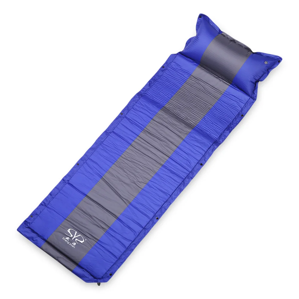 

SHENGYUAN Outdoor Camping Mat One Person Automatic Inflatable Mattress Splicable Cushion with Pillow