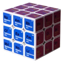 Новое поступление Fangmo UV Chemical 3x3x3 Magic Cube Puzzle Toy для тренировки мозга-белый