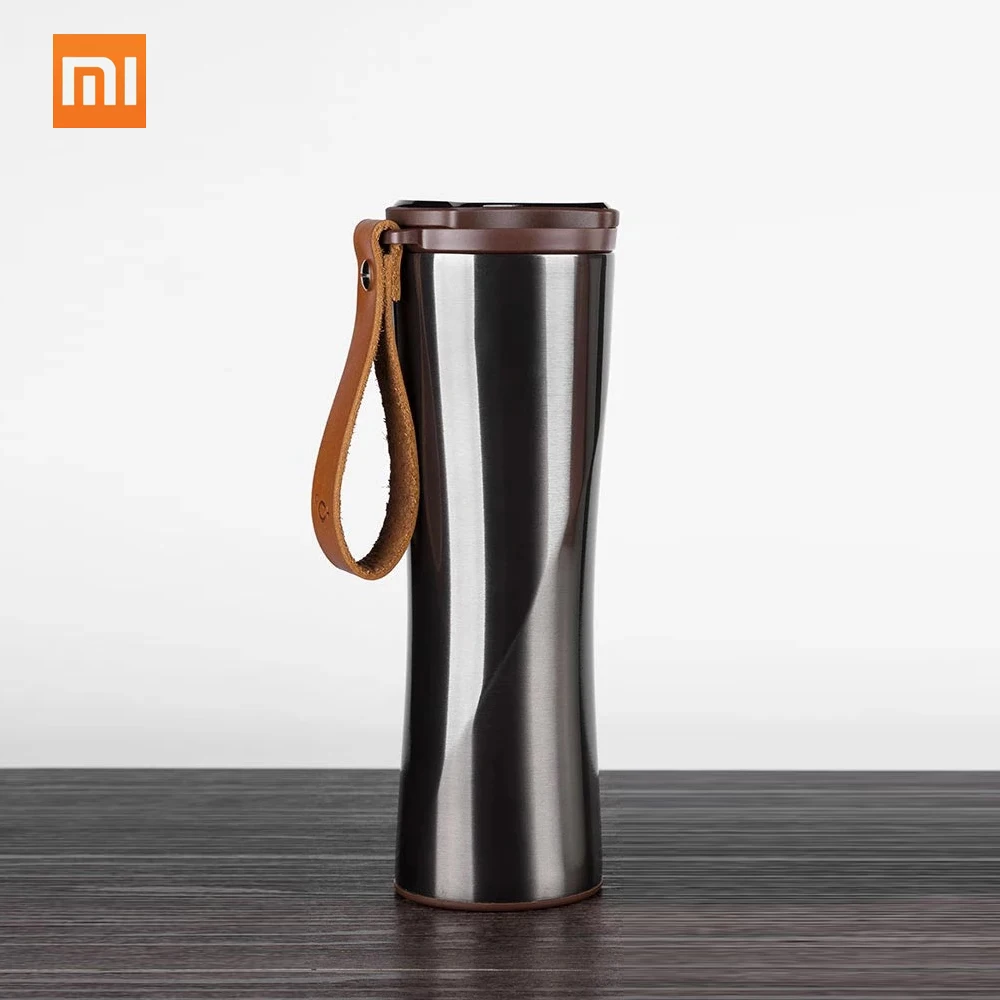 

Xiaomi KissKissFish MOKA Smart Coffee Cup Travel Mug Stainless Steel with OLED Touch Screen Temperature Display 430ml Portable