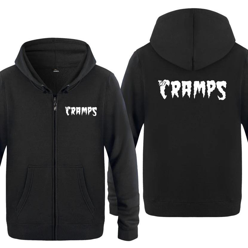 Мужские свитшоты на молнии с капюшоном The Cramps Rock Band флисовые толстовки 2018 |
