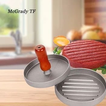 

12*12*9.5cm Hamburger Pressure Kitchen Tools DIY Mold Aluminum Alloy Hamburg Pressing Machine Meat Maker Kitchen Tools
