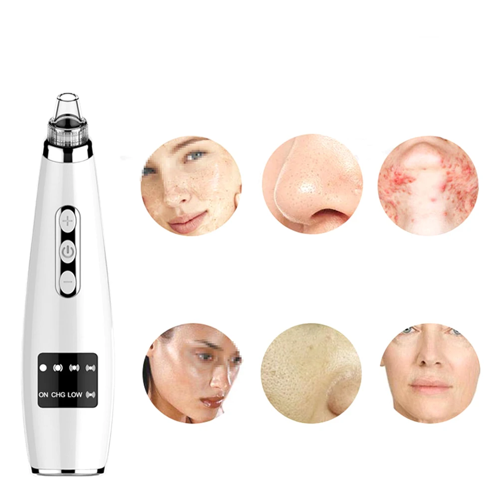 

Rechargeable USB Electric Blackhead Remover Face Pore Cleaner Microcrystalline Suction Beauty Tool
