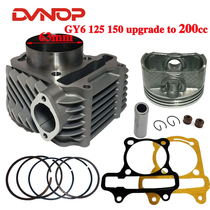 

63mm 2V big bore Cylinder Piston Ring Set for Scooter ATV QUAD 152QMI 157QMJ 1P57QMJ GY6 125 GY6 150 RINGS PISTON