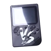 Powkiddy 2,6 дюймов Ретро игровая Мини Портативная консоль Поддержка AV выход Встроенный 500 игры двойной плеер с игровым контроллером(Bla