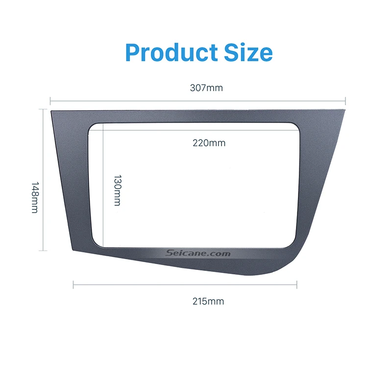 Seicane двойной 2 Din Автомобильная Радио Рамка для приборной доски для 2005-2011 Seat Leon аудио плеер рамка Автомобильная консоль отделка комплект левой руки вождения