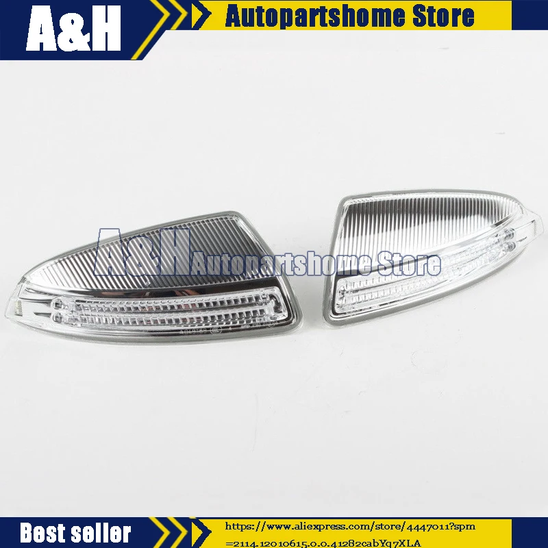 

Left & Right Door Mirror Turn Signal Lights 2048200721 2048200821 For Mercedes W204 W639 C63 C300 C350