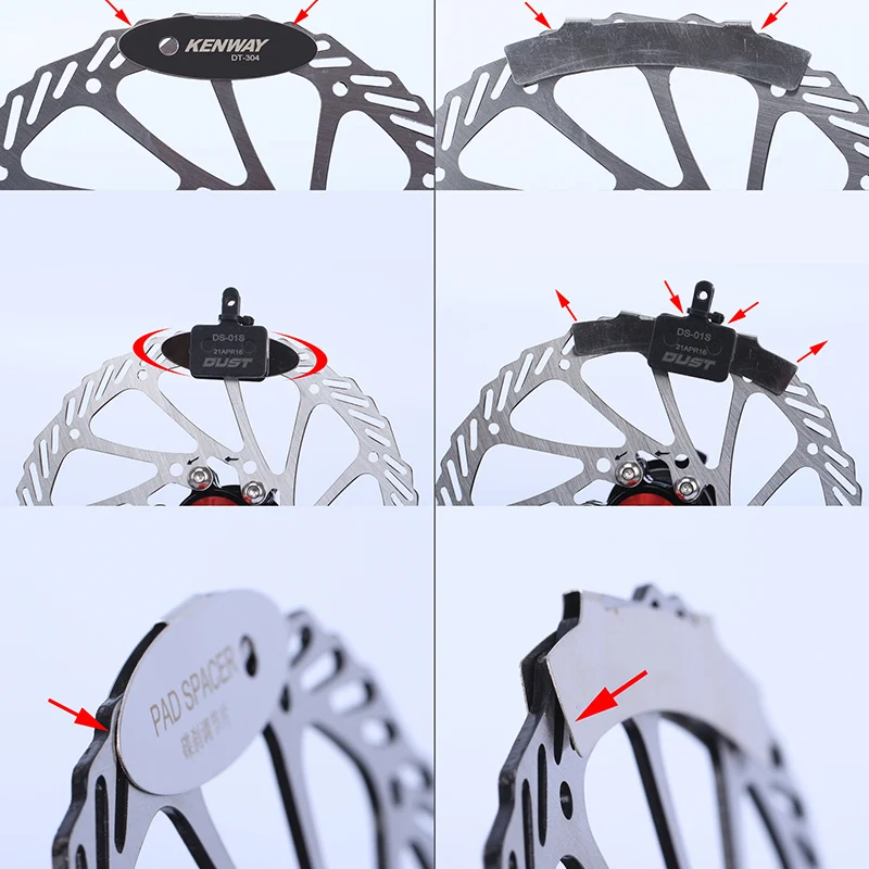 1pc MTB Disc Brake Pads Adjusting Tool Bicycle Pads Mounting Assistant Brake Pads Rotor Alignment Tools Spacer Bike Repair Kit - Image 6