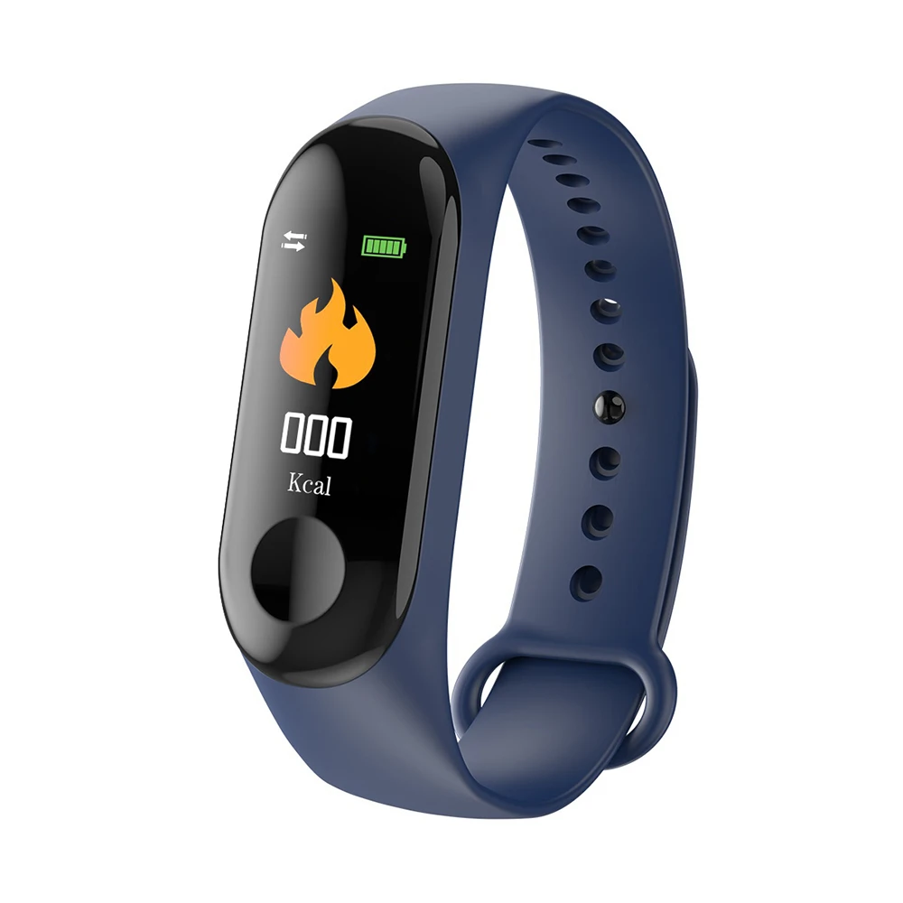 M3 Smart Bracelet Multifunction Sleep Monitoring Heart Rate Blood Pressure Pulse Wristband Fitness Sports Tracker Watch | Электроника