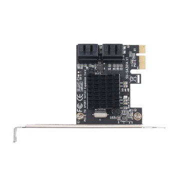 

PCIE to SATA Card PCI-E Adapter PCI Express to SATA3.0 Expansion Card 4Port SATA III 6G Expansion Card for SSD HDD