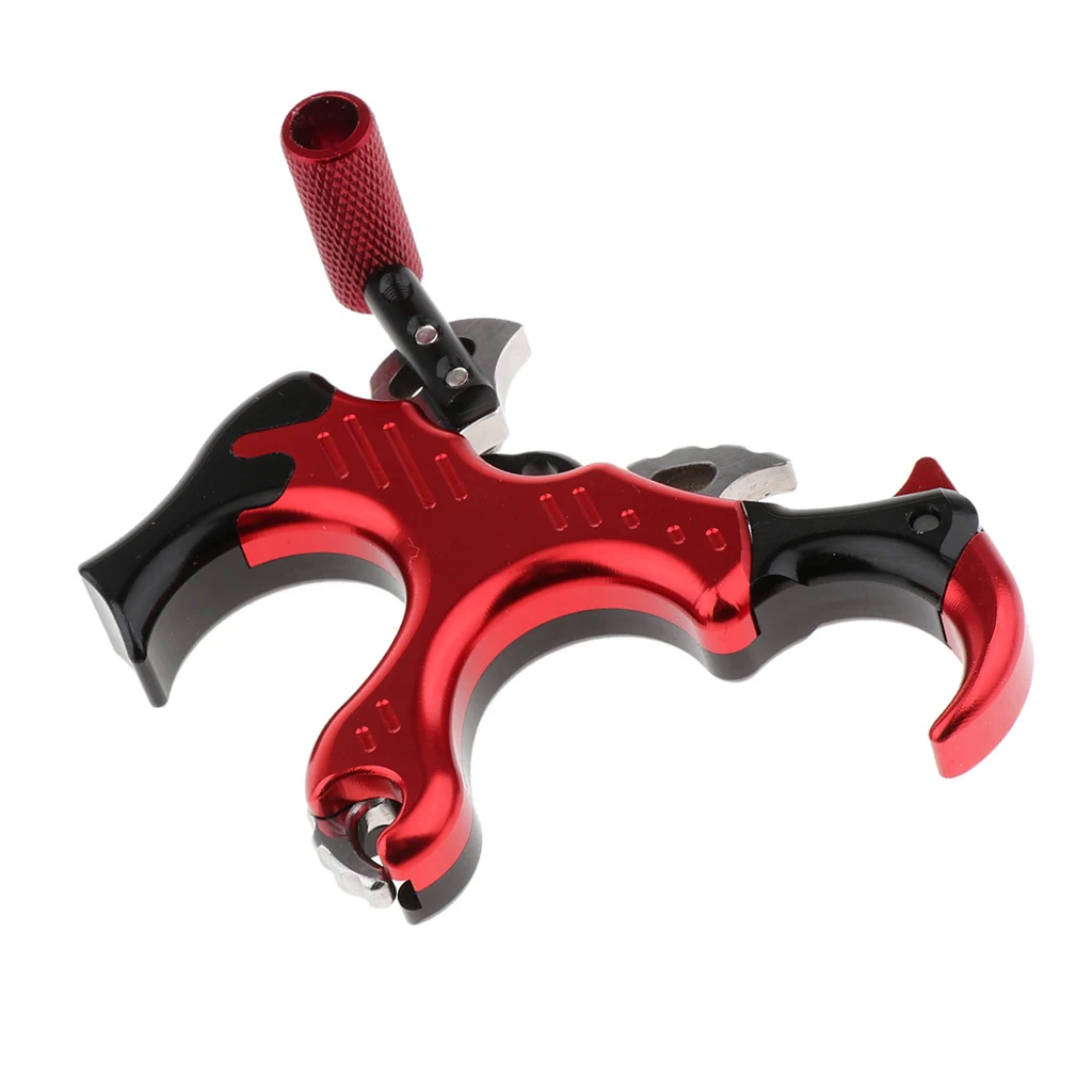 

Compound Bow Trigger Aluminum Archery Release Trigger Aids Caliper 4 Finger Grip Archery Accessories 9cm Long